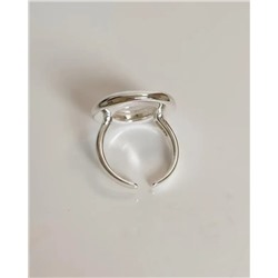 Кольцо с белым серебрением