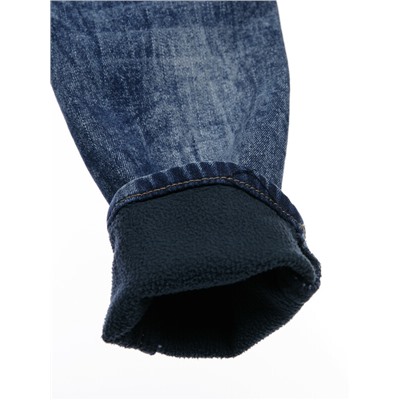 Джинсы, утепленные флисом, для мальчика