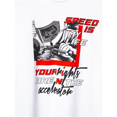 Комплект трикотажный для мальчиков: фуфайка (футболка), шорты