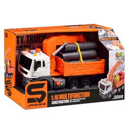 Машина "СтройЭнергия" 1:16 (свет, звук) в коробке (цвет оранжевый)