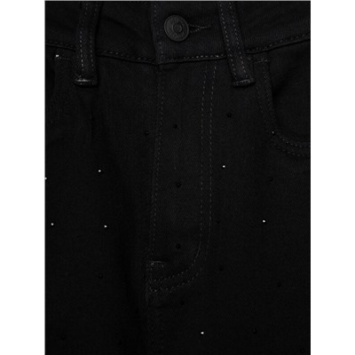 Брюки текстильные джинсовые для девочек