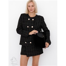 Сумка женская кожаная 1044M black Polina&Eiterou