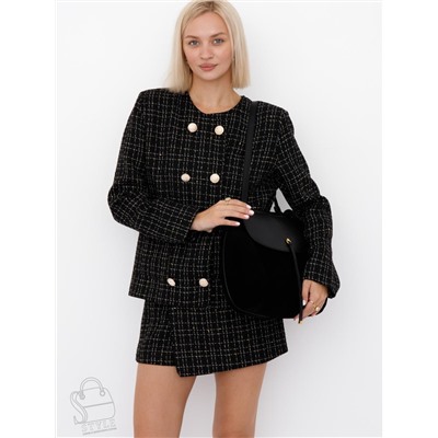 Сумка женская кожаная 1044M black Polina&Eiterou