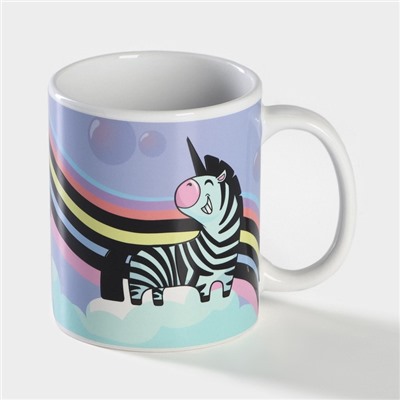 Кружка - хамелеон Доляна «Единорог», 350 мл, керамика, разноцветная