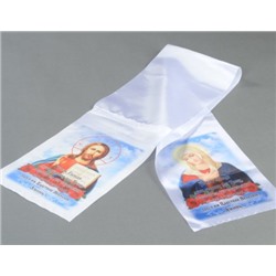 Искусственные цветы, Рушник погребальный (1010237) 0,24х1,5 (комбинированный)(Р-03) атлас белый