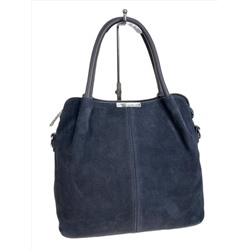 Женская сумка из искусственной кожи и натуральной замши, цвет серый