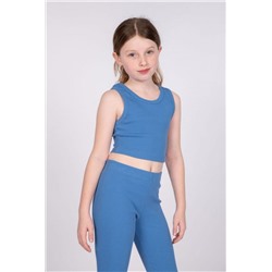 Топ для девочки 21242 (Синий)