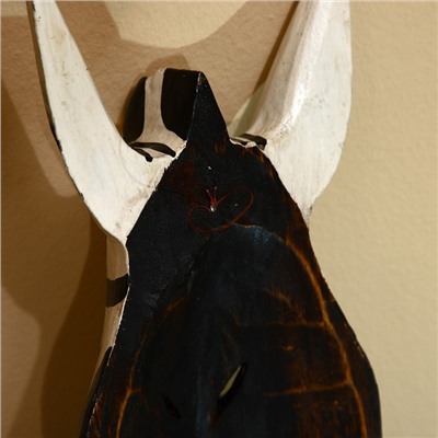 Маска «Зебра», 50 см, дерево албезия