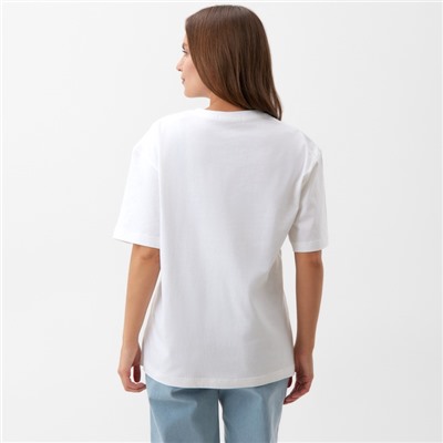 Футболка женская KAFTAN: Basic line, белая, размер 40-42