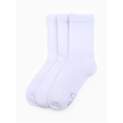 Носки спортивные хлопковые Resport, 3 пары, размер 35-38, белые