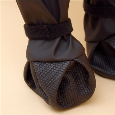 Ботинки - чулки для собак, размер S (Длина лап 30-35, ДС 16-22, ОШ 12-40 см) черные