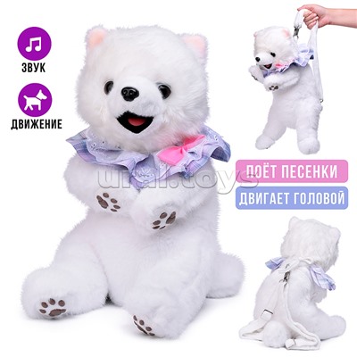 Собака - рюкзак "Джеки" (издает звук) в пакете