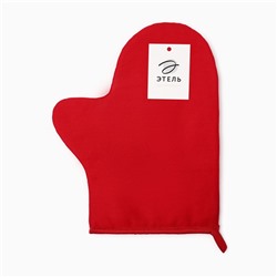 Варежка-прихватка «Этель» Red, 18×29 см, саржа, 100% хлопок, 250 г/м²