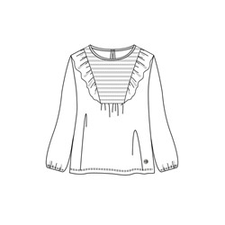 Блузка трикотажная для девочек