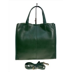 Женская сумка из натуральной кожи, цвет зеленый