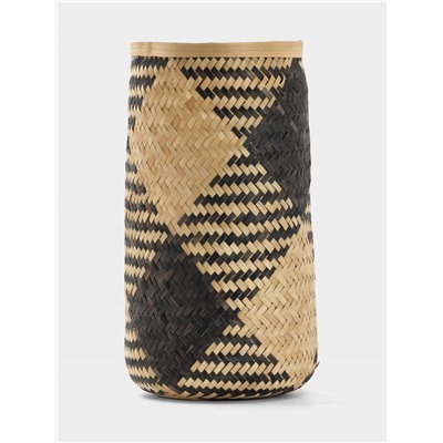 Корзина плетёная из бамбука, 20×20×42 см