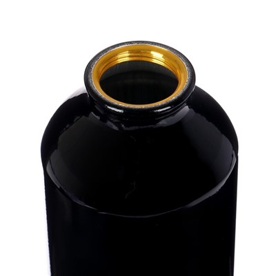 Бутылка для воды, 500 мл, корпус из алюминия, пластик, чёрная