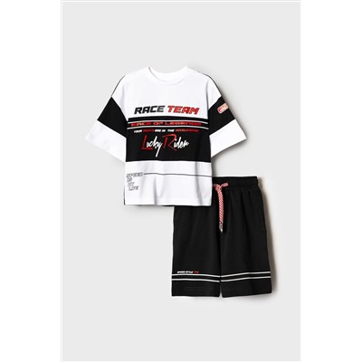 Комплект трикотажный для мальчиков: фуфайка (футболка), шорты PLAYTODAY, 1239877