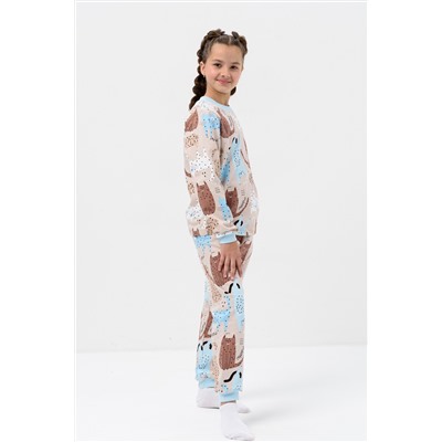 Пижама Счастье начес футер детская