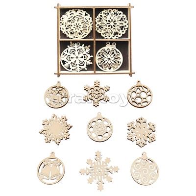 Набор для раскрашивания "Шары и снежинки" (ёлочные игрушки) 20 дет.