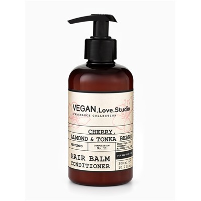 Бальзам-кондиционер для волос парфюмированный VEGAN.Love.Studio «Вишня, Миндаль, Бобы тонка», 300 мл