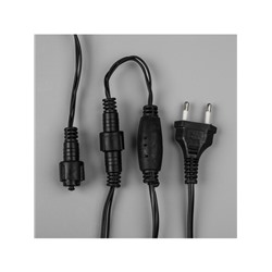 Гирлянда «Бахрома» 3×0.6 м, IP44, УМС, тёмная нить, 160 SMD-LED, свечение мульти, 220 В