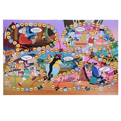 Настольная игра-ходилка "Приключения Буратино" Союзмультфильм.