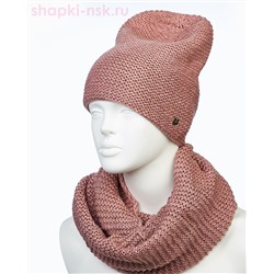 55335-1 Комплект женский (колпак+снуд) (56-58)