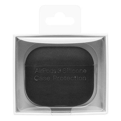 Чехол - Soft touch для кейса "AirPods (3-го поколения)" (black)