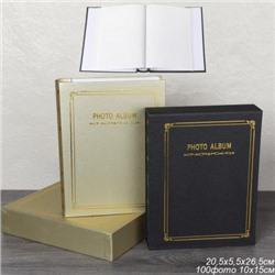 Фотоальбом 100 фото 10х15 / TZ9103-100 /уп 36/ (Золото)