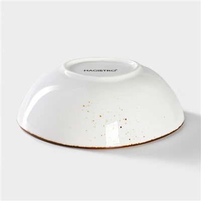 Салатник Magistro «Церера», 440 мл, 15.5×13.4 см, фарфор, белый