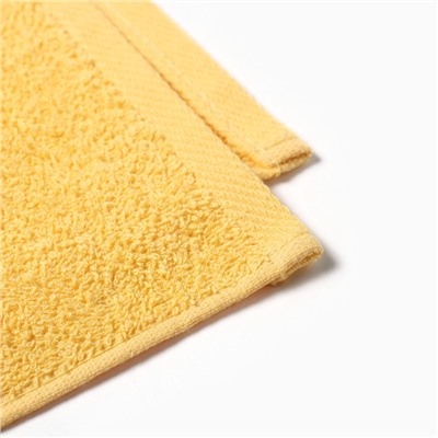 Полотенце махровое «Огонь в сердце», 35×60 см, хлопок 100%, жёлтое