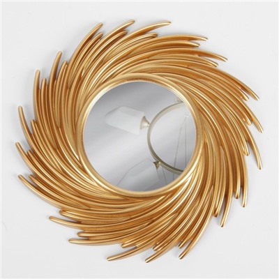 Зеркало настенное Sunshine, d=24 см, (d=11 см), цвет золотой