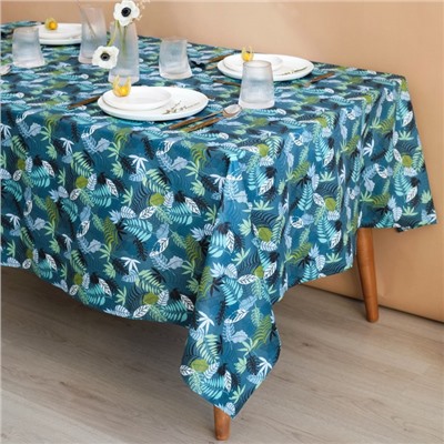 Скатерть «Этель. Папоротник», 149×180 см, 80% хлопок, 20% п/э, сатин 110 г/м²