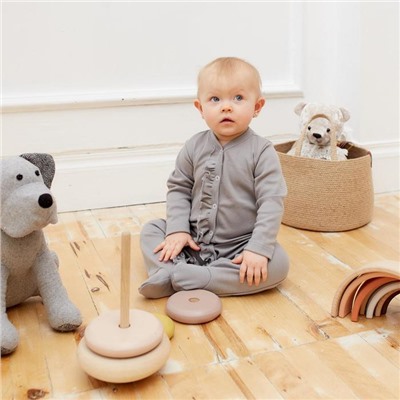 Комбинезон с рюшей для девочки «Крошка Я» BASIC LINE, рост 80-86 см