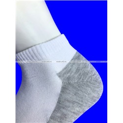 DOMINOBS носки мужские укороченные белые (серая подошва) арт. 5206