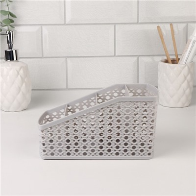 Органайзер для хранения, 4 ячейки, 19×10.5×8 см, МИКС