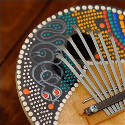 Сувенирный музыкальный инструмент «Калимба круглая» 16×16×8 см