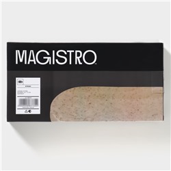 Блюдо сервировочное фарфоровое Magistro Stone, 24.5×11.5×2.5 см