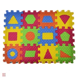 Коврик-пазл "Цифры/Буквы/Фигуры" 36 элементов