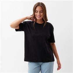 Футболка женская KAFTAN: Basic line, чёрная, размер 44-46