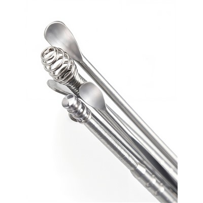 Набор для чистки ушей: кожаный чехол + 6 предметов