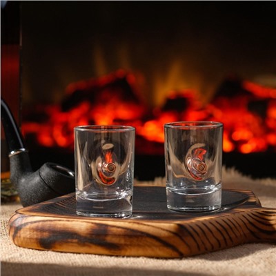 Стопки с пулей «Непробиваемые», 2 шт., 50 мл