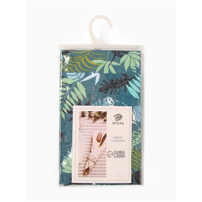 Набор салфеток «Этель. Папоротник», 30×40 см - 2 шт., сатин 110 г/м²