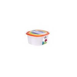 Контейнер для хран.продуктов BioFresh 4шт (0,5/0,9/1,55/2,65л) квадрат IS10513 Spark Plast