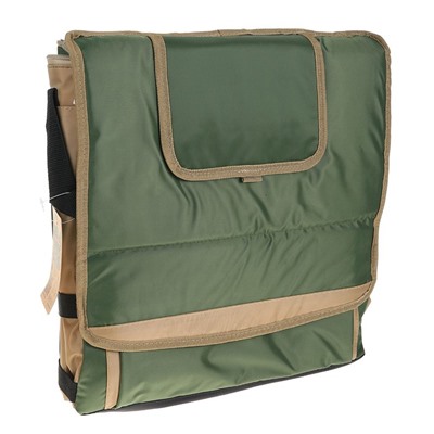 Термосумка «Арктика» на молнии, объём 30 л, с люком, зелёная