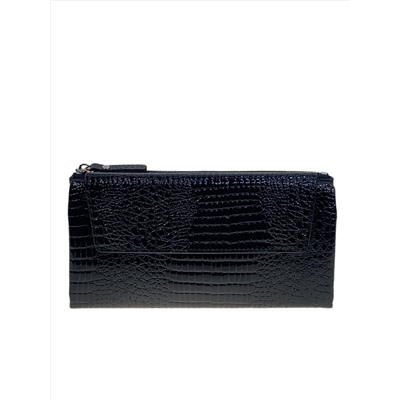 Женское портмоне из искусственной кожи, цвет черный