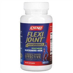 Catalo Naturals, FlexiJoint Performance, Glucosamine & OptiMSM, Joint Flexibility, 60 Vegetraian Capsules
