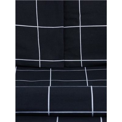 Постельное бельё евро «Этель. Клетка», бязь