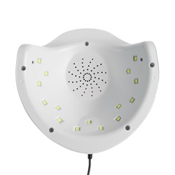 Лампа для маникюра Luazon LUF-06, UV/LED, 15 диодов, 36 Вт, таймер, USB, белая